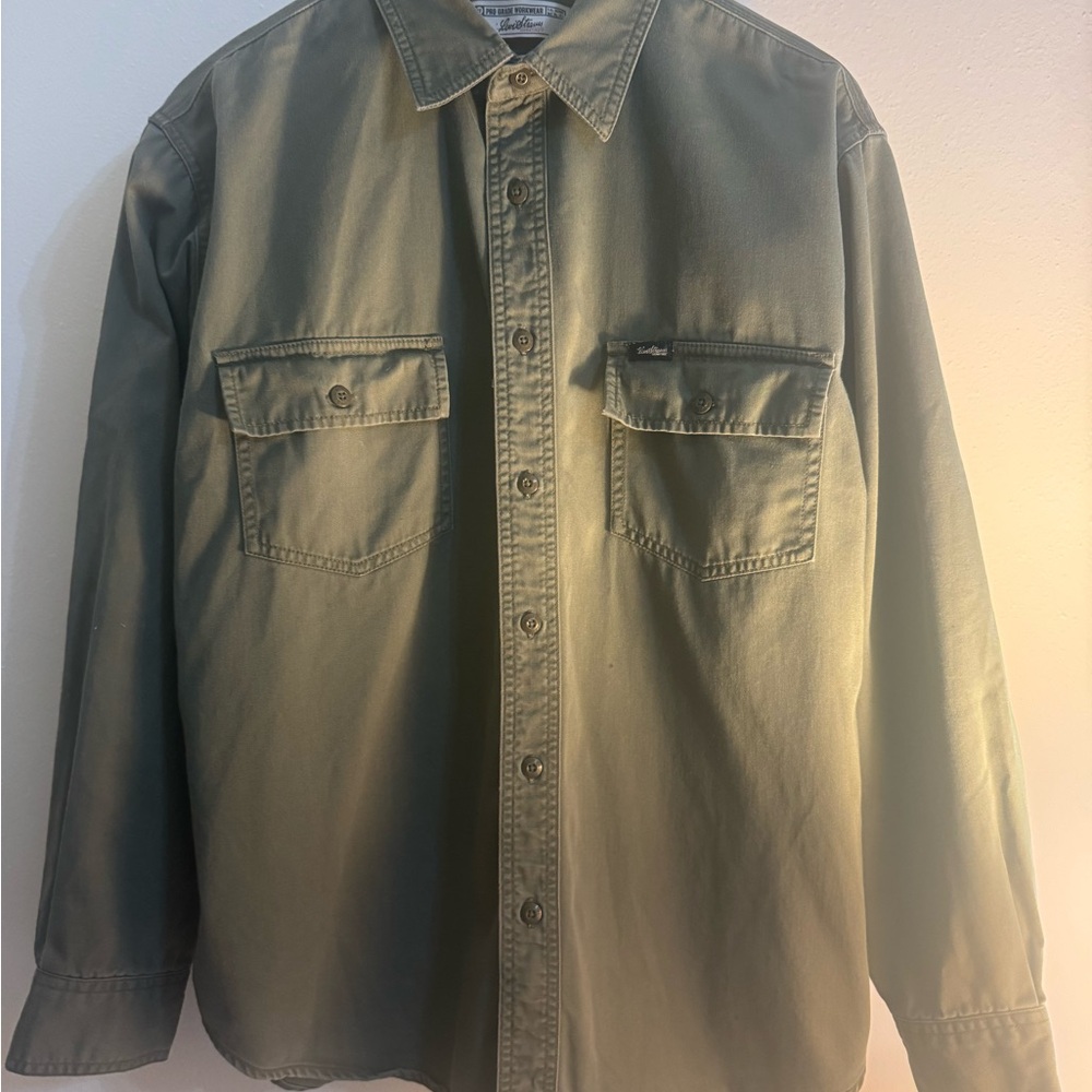 Vintage Button-Up Workwear Shirt